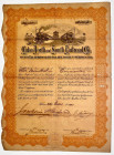 Cuba Cuba North and South Railroad Co 500 Shares of $100 each 1920
# 16; vignette with two trains at station. The company was founded to build a subw...