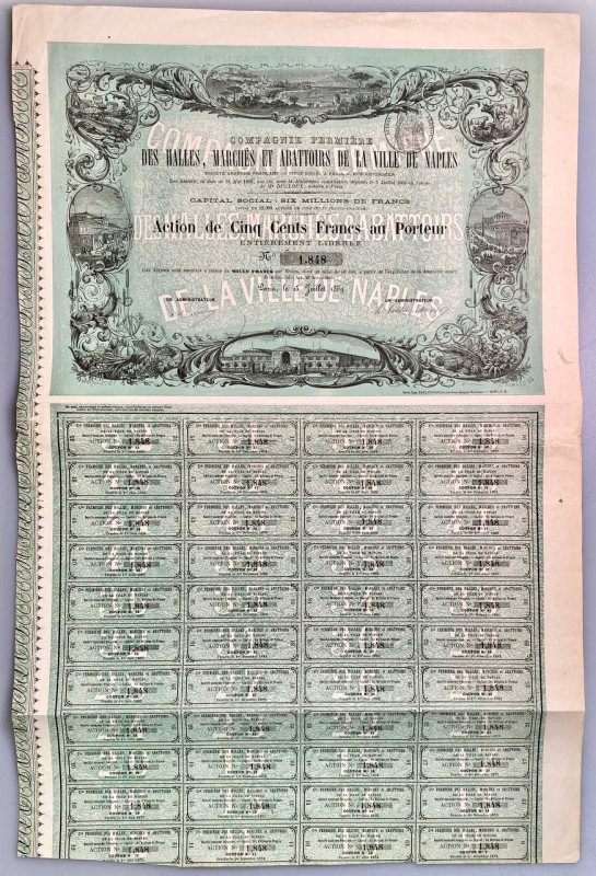 Italy Cie Fermière des Halles, Marchés et Abattoirs de la Ville de Naples Action...