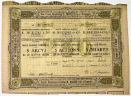 Poland Warsaw Society of the Metal Industry "K. Rudzki i S-ka" S.A. Share for 250 Zlotych 1926
# # 050041; Towarzystwo Przemysłu Metalowego 'K. Rudzk...