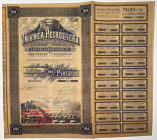 Romania Bucharest Society Uninea Petrolifera Share for 1500 Lei 1920
# 9849 - 9851; XF