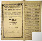 Romania Bucharest Banca de Incaso si Comert Share for 5000 Lei 1942
# 13811 - 13820; With coupons; VF