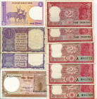 India Lot of 16 Banknotes 1951 - 2006
Various Dates, Denominations & Conditions; VF-UNC