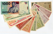 Indonesia Lot of 10 Banknotes 1964 - 2000
Various Dates, Denominations & Conditions; AUNC-UNC