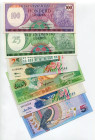 Suriname Lot of 6 Banknotes 1985 - 2000
Various Dates, Denominations & Conditions; AUNC-UNC