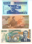 World Lof of 3 Banknotes 1989 - 2001
Various Countries, Denominations, Dates & Conditions; UNC