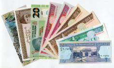 World Lot of 18 Banknotes 1947 - 2008
Various Countries, Denominations, Dates & Conditions; AUNC-UNC