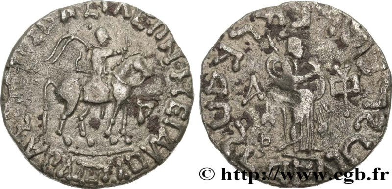 SCYTHIA - INDO-SCYTHIAN KINGDOM - AZES
Type : Tétradrachme bilingue 
Date : c. 5...