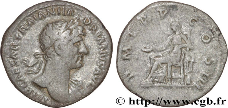 HADRIAN
Type : Denier 
Date : 120 
Mint name / Town : Rome 
Metal : silver 
Mill...