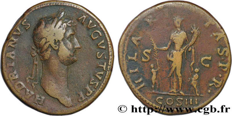 HADRIAN
Type : Sesterce 
Date : 128 
Mint name / Town : Rome 
Metal : copper 
Di...