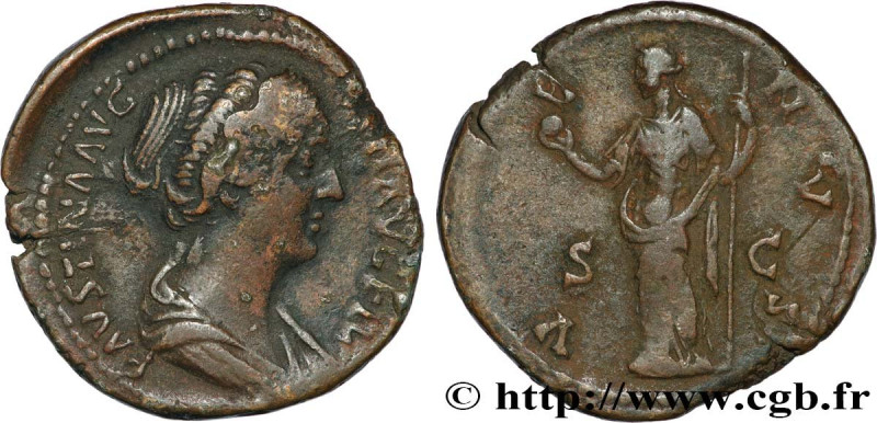 FAUSTINA MINOR
Type : As 
Date : 148-152 
Mint name / Town : Rome 
Metal : coppe...