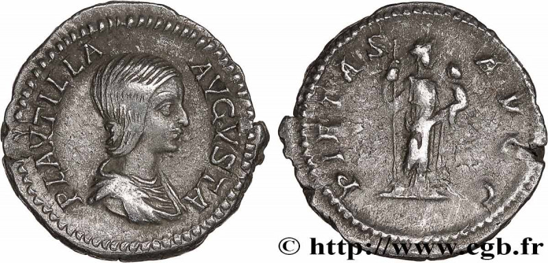 PLAUTILLA
Type : Denier 
Date : 203 
Mint name / Town : Rome 
Metal : silver 
Mi...