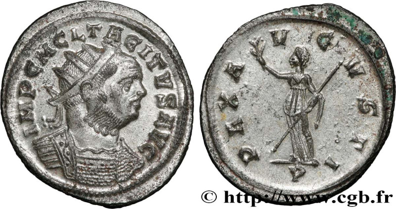 TACITUS
Type : Aurelianus 
Date : début 
Date : 276 
Mint name / Town : Ticinum ...