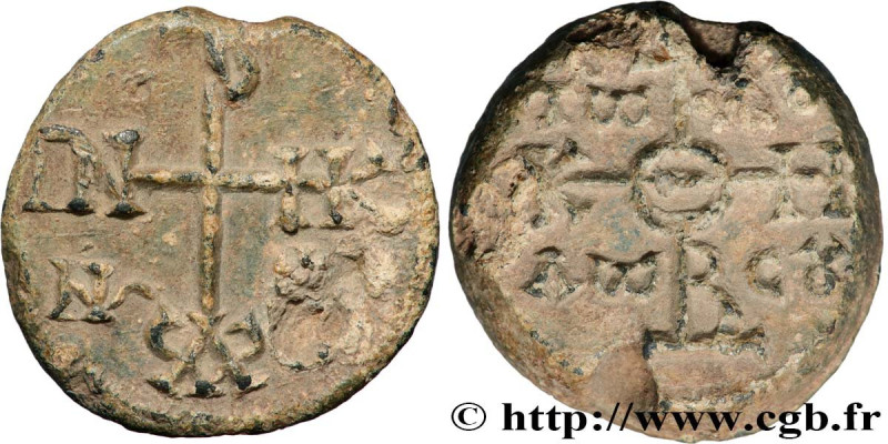 BYZANTIUM - SIGILLOGRAPHY
Type : Sceau en plomb 
Date : Ve-VIIIe siècle 
Mint na...