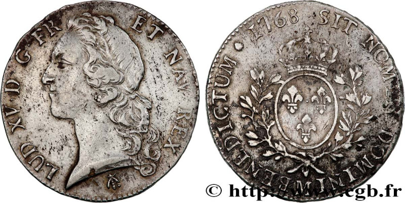 LOUIS XV THE BELOVED
Type : Écu dit "au bandeau" 
Date : 1768 
Mint name / Town ...