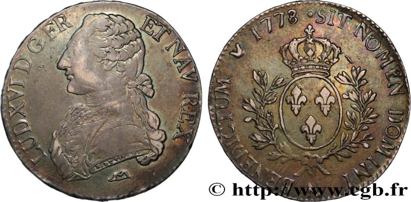 LOUIS XVI
Type : Écu dit "aux branches d'olivier" 
Date : 1778 
Mint name / Town...