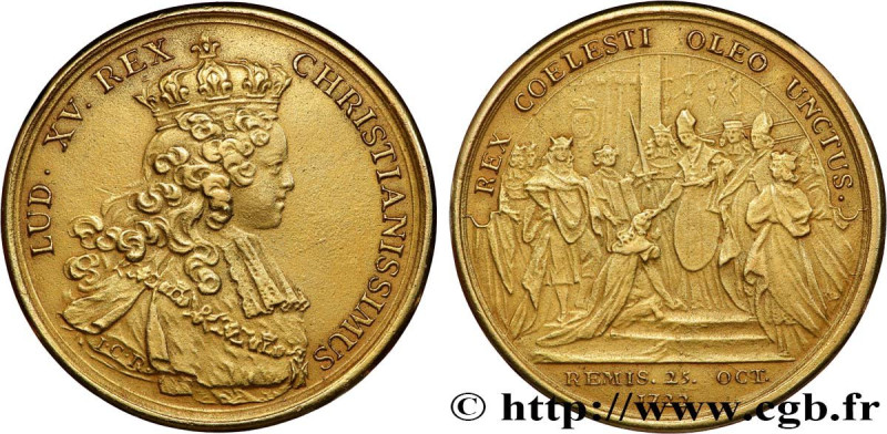 LOUIS XV THE BELOVED
Type : Médaille, Sacre de Louis XV 
Date : 1722 
Metal : go...