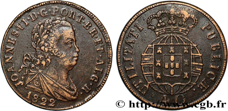 PORTUGAL - KINGDOM OF PORTUGAL - JOHN VI THE CLEMENT
Type : 1 Pataco (40 Réis)  ...