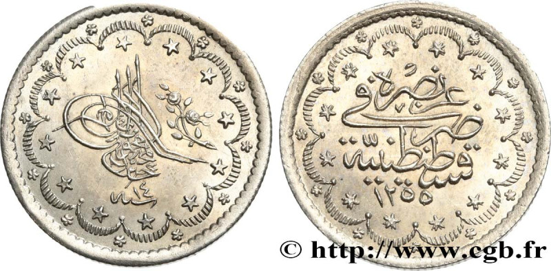 TURKEY
Type : 5 Kurush au nom de Abdul Mejid AH1255 an 14 
Date : 1852 
Mint nam...