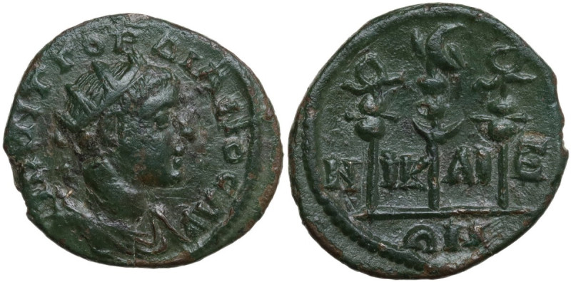 Gordian III (238-244). AE Assarion. Nicaea mint (Bithynia), 238-244. Obv. Radiat...