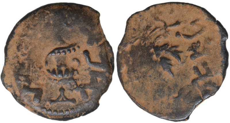 Greek Asia. Judaea. AE Prutah, First Jewish War (66-70 AD), 68-9 AD. Obv. Amphor...