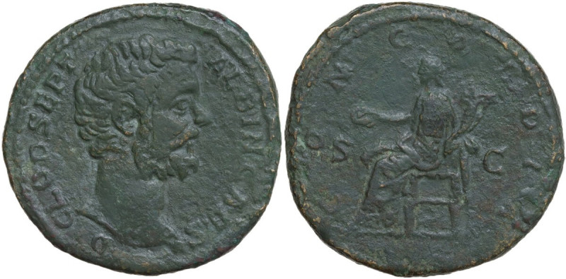 Clodius Albinus as Caesar (193-195). AE Sestertius, 194-195 AD. Obv. D CLOD SEPT...