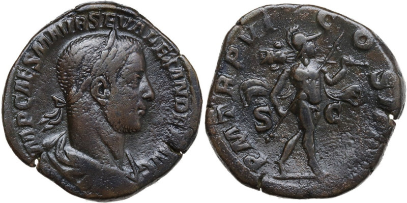 Severus Alexander (222-235 AD). AE Sestertius, 227 AD. Obv. IMP CAES M AVR SEV A...