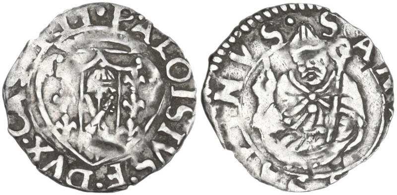 Castro. Pierluigi Farnese (1545-1547). Baiocchetto. CNI tav. XVII, 20. AG. 0.22 ...