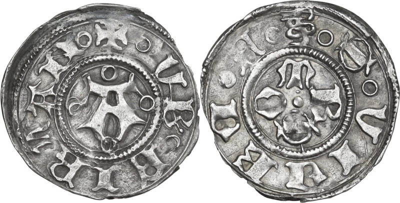 Fermo. Francesco Sforza (1434-1446). Bolognino. CNI 1. AG. 0.92 g. 18.00 mm. Bel...