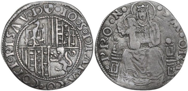 Pesaro. Giovanni Sforza (1480-1500 e 1503-1510). Grosso. CNI tav. XXV, 3; Cav. P...