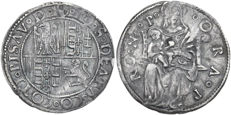 Pesaro. Giovanni Sforza (1480-1500 e 1503-1510). Grosso. CNI tav. XXV, 2; Cav. P...