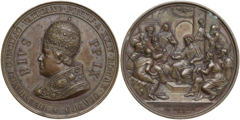 Pio IX (1846-1878), Giovanni Mastai Ferretti. Medaglia straordinaria A. XXIV, pe...