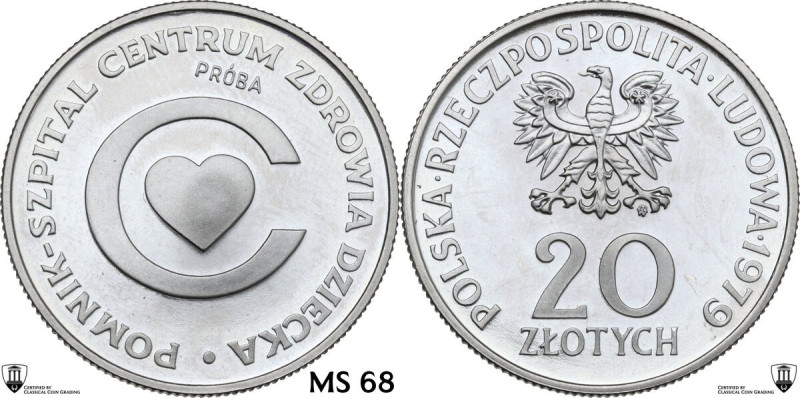 Poland. People's Republic (1952-1989). 20 zlotych 1979 PROBA Memorial Hospital C...