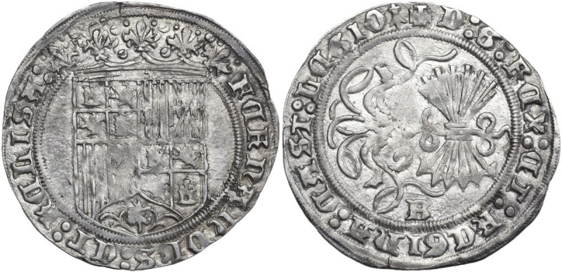 Spain. Catholic Kings (1474-1504). Real, Burgos mint. Calicò 305. AR. 3.36 g. 27...