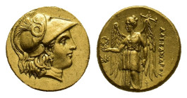 KINGS OF MACEDON. Alexander III ‘the Great’, 336-323 BC. Stater (Gold, 17.74 mm, 8.60 g) struck under Philip III Arrhidaios, circa 323-319 BC, Sardes ...