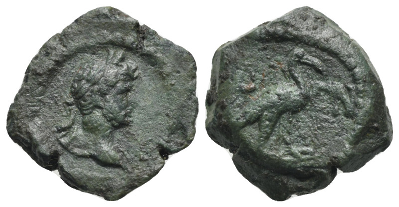 EGYPT. Alexandria. Hadrian, AD 117-138. Dichalkon (Bronze, 14.50 mm, 2.00 g). Da...