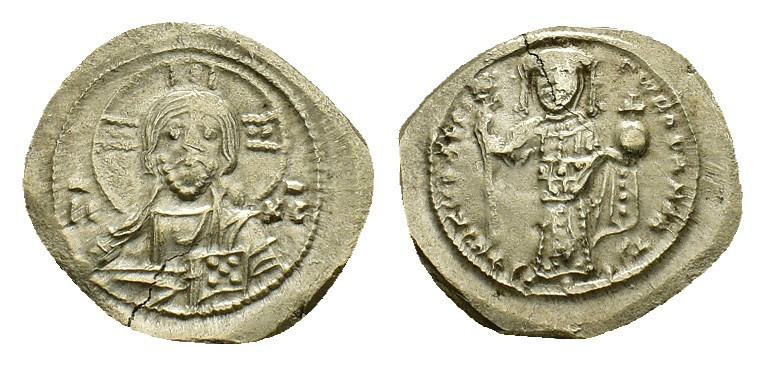Nicephorus III Botaniates, 1078-1081. Tetarteron Nomisma (Electrum, 22.42 mm, 4....
