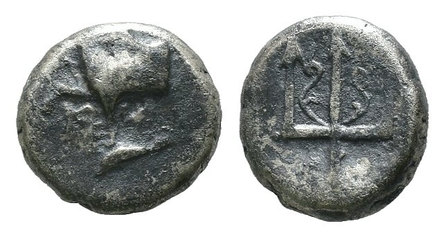 Weight 1.89 gr - Diameter 11 mm 
Greek silver coin