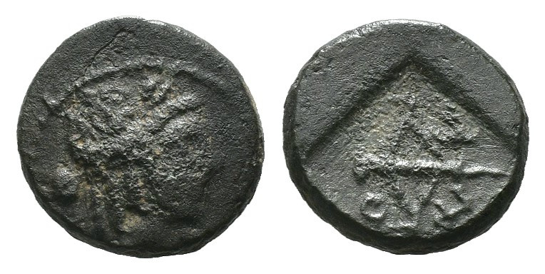 Weight 2.17 gr - Diameter 13 mm 
Greek bronze coin