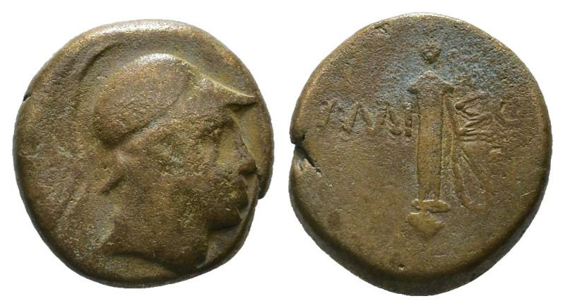 Weight 6.30 gr - Diameter 19 mm 
Greek bronze coin