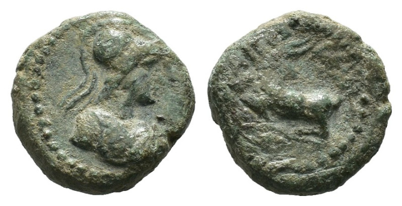 Weight 3.68 gr - Diameter 15 mm 
Greek bronze coin