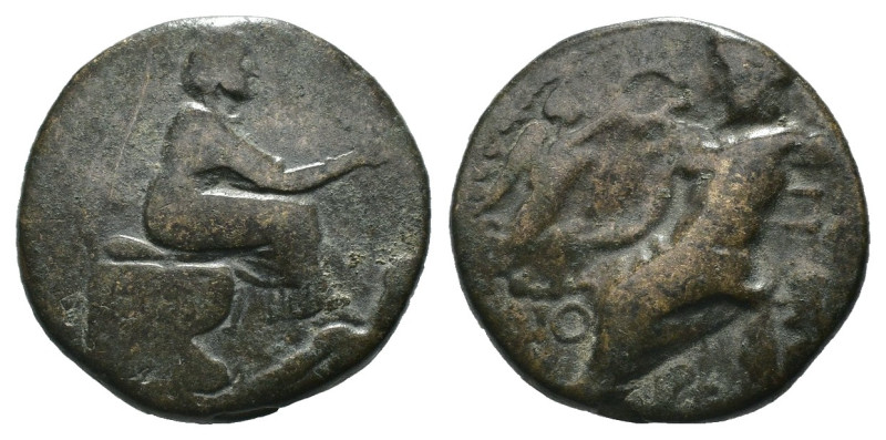 Weight 8.20 gr - Diameter 22 mm 
Greek bronze coin