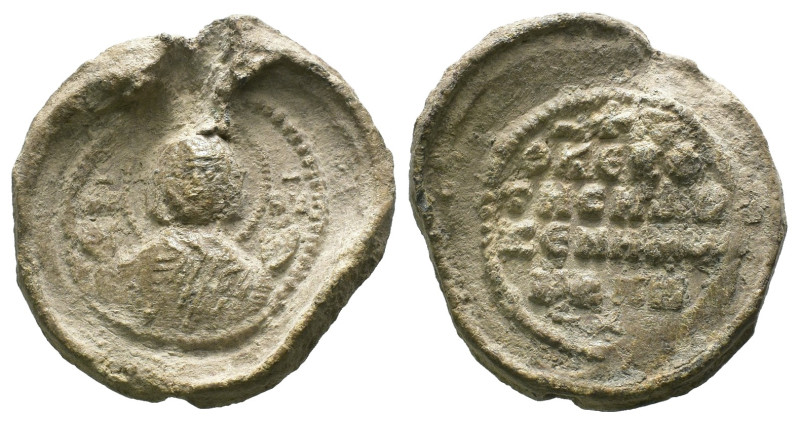 Weight 15.28 gr - Diameter 29 mm 
Byzantine seal