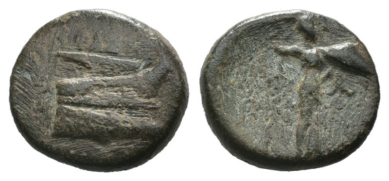 Weight 3.72 gr - Diameter 17 mm 
Greek bronze coin