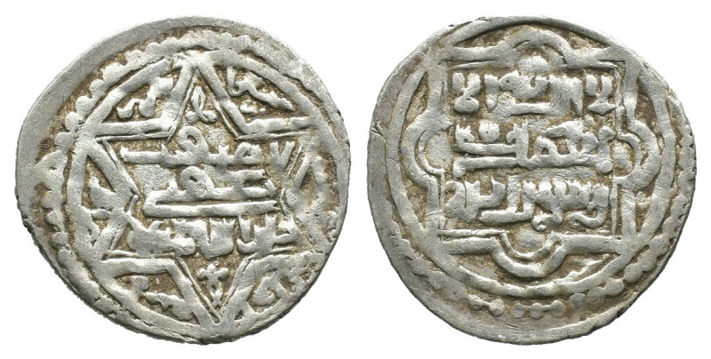 Weight 1.80 gr - Diameter 20 mm 
Islamic silver coins