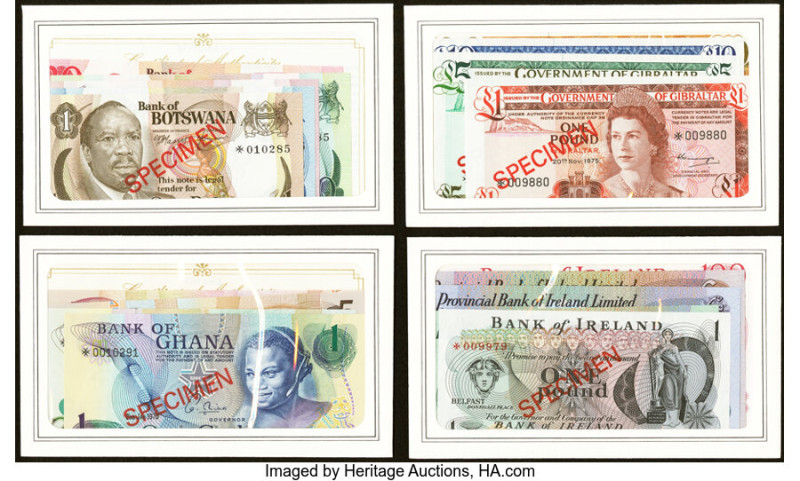 Specimen Banknotes From Around the World Box with Notes Representing 7 Countries...