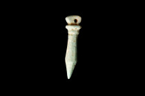 EGYPTIAN FAIENCE PAPYRUS SCEPTRE AMULET

 Ca. 664-332 BC
 An amulet formed in the shape of a papyrus column known as a papyrus sceptre or Wadj scep...