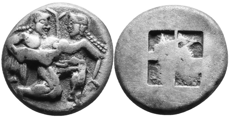 THASOS, THREACE AR. STATER

 Ca. 525-463 BC
 Thasos, Thrace Ar. stater. Nude,...