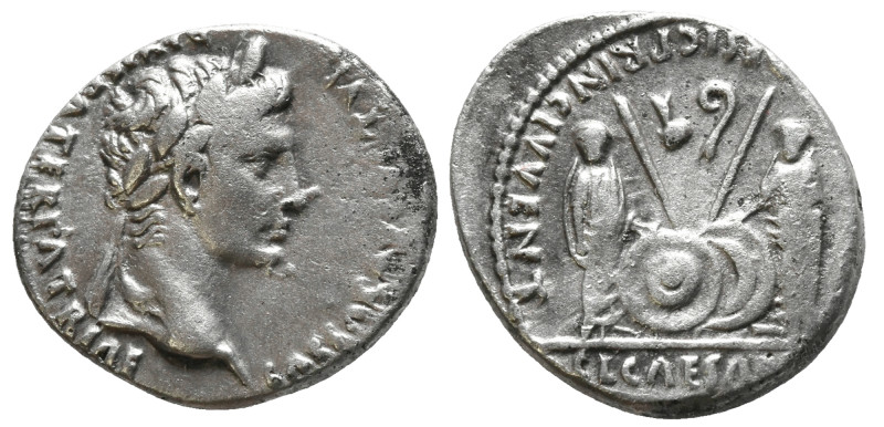 AUGUSTUS AR. DENARIUS 

 2 BC - AD 4
 Augustus Ar. denarius. Lyons. CAESAR AV...