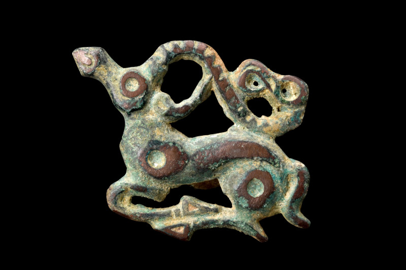 ORDOS CIVILISATION BRONZE MOUNT IN THE SHAPE OF AN IBEX

 Ca. 6th century BC
...