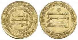 ABBASID, AL-MU‘TADID (279-289h), Dinar, Madinat al-Salam 285h. Weight: 3.86g Reference: Bernardi 211Jh. Good very fine and rare
Tax: AMS
